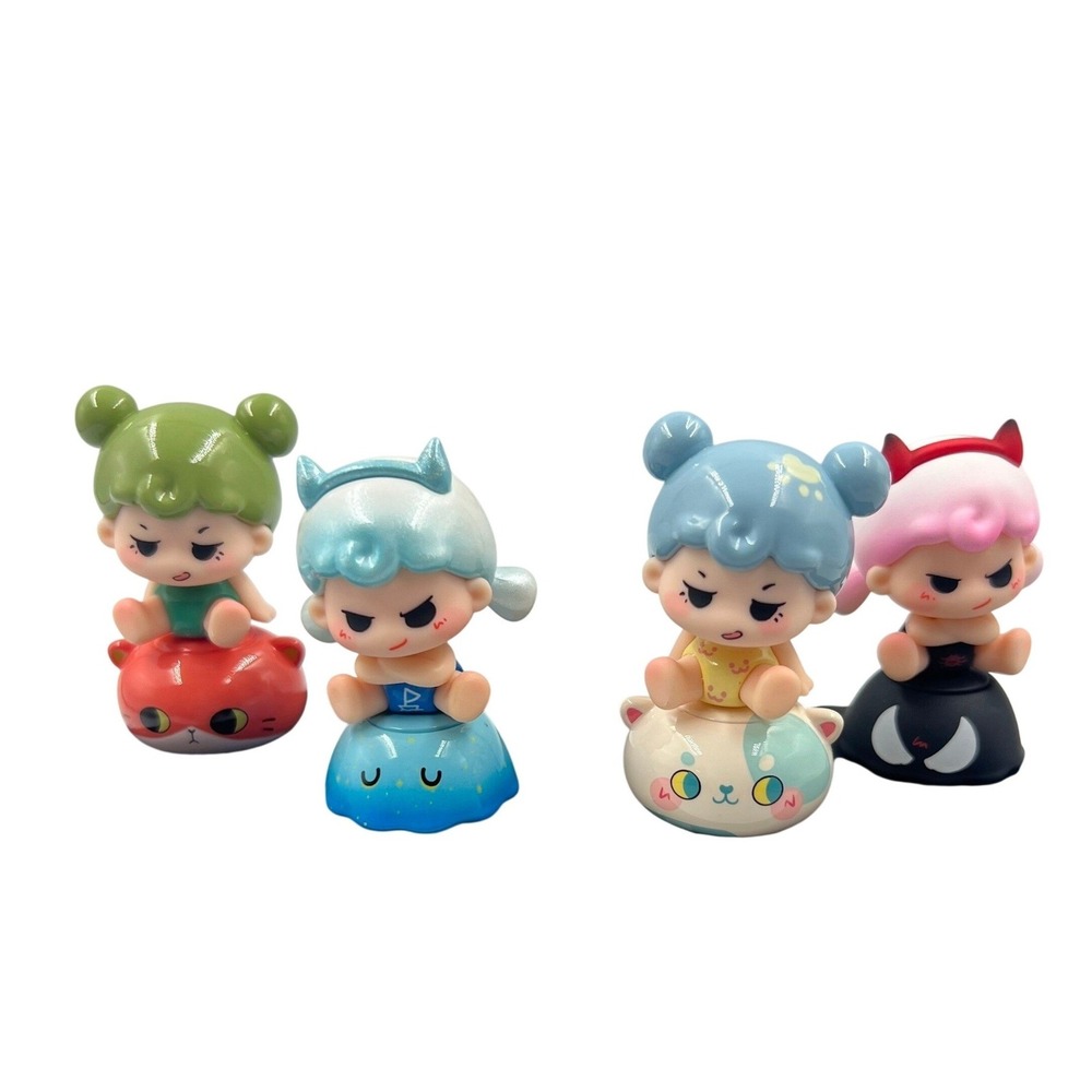MengDana Little World Series Mini Beans Confirmed Mini Figures Lot of 4